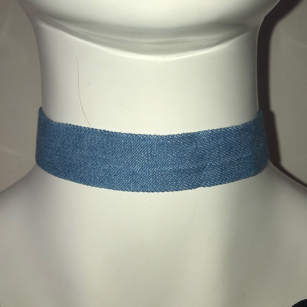 Blue Jean choker and matching bracelet bundle.